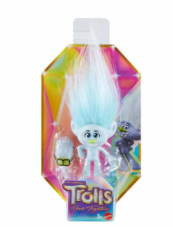 Figuras Trolls 3 Mini Displ/5 3a+ Guy Diamonnd y Diamantito