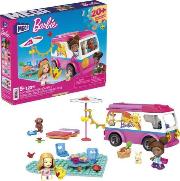 Mega Block Barbie Camper de Aventuras 5a+