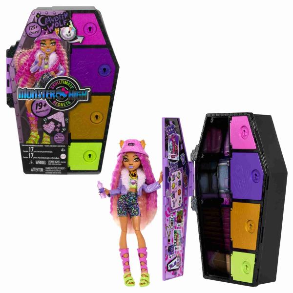 Muñeca Monster High Skulltimate Secrets Clawdeen Wolf 4a+