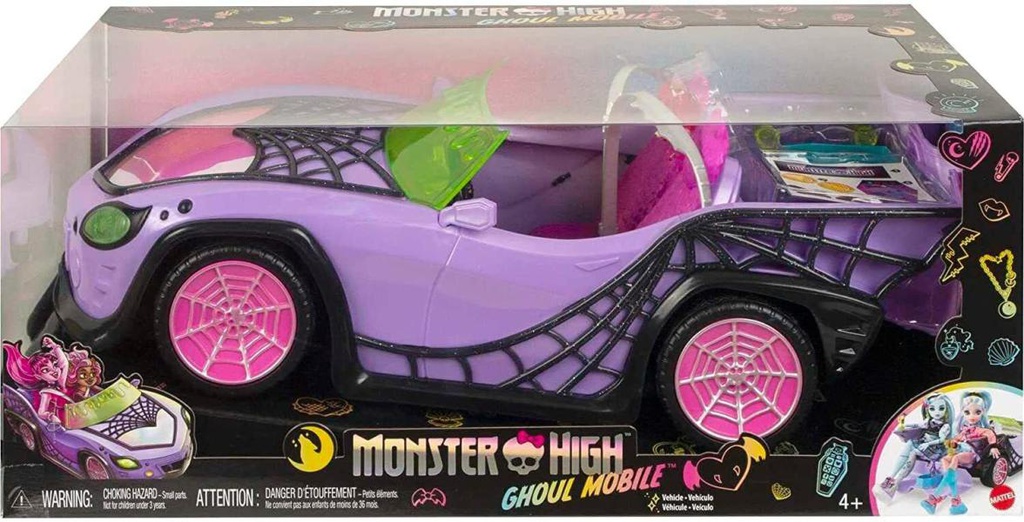 VehÍculo Monster High Ghoul Mobile 4a+