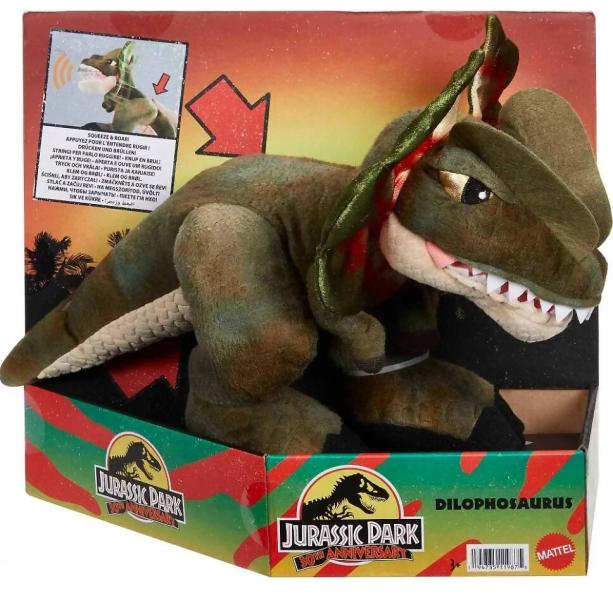 Peluche con Sonido de Jurassic Park 30th Anniversario 3a+