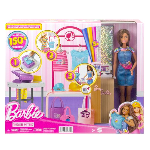 Muñeca Barbie Set de Diseñadora de Modas 5a+