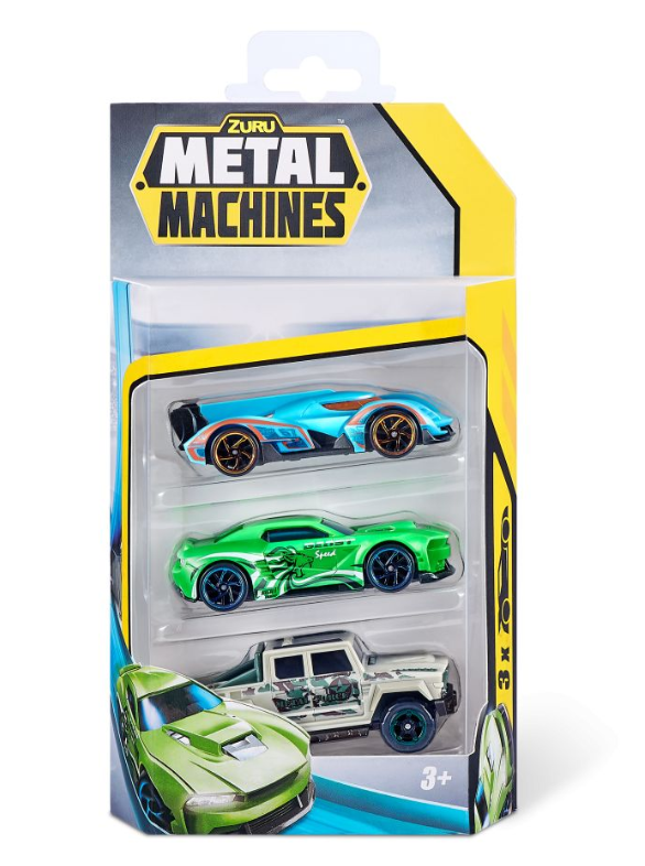 Carritos de Metal  Machines en Set de 3 Surt/8  3a+