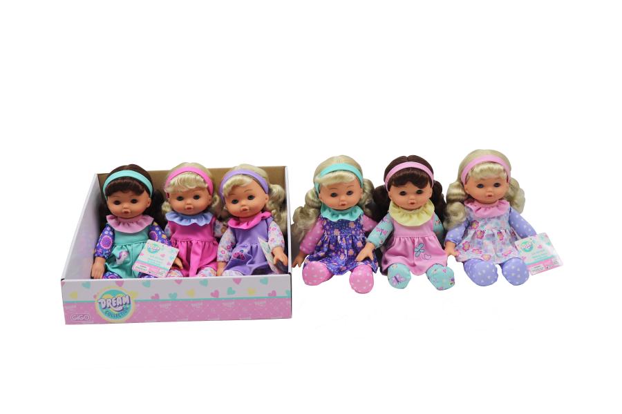 Muñeca Suave Dream Collection Surt/6 Display de 6 3a+(Venta individual)