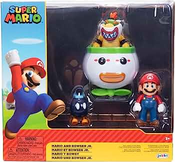 Figuras Nintendo Super Mario Bross y Bowser JR 3a+