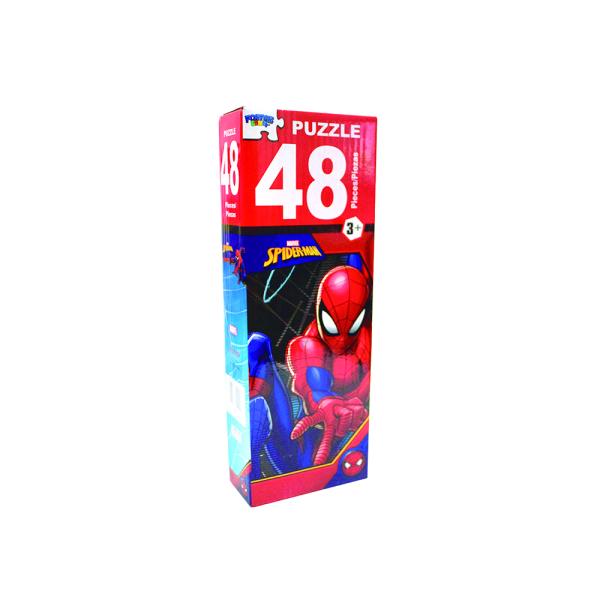 Rompecabezas en Torre 48Pzs Spiderman &amp; Avengers Displ/48 3a+