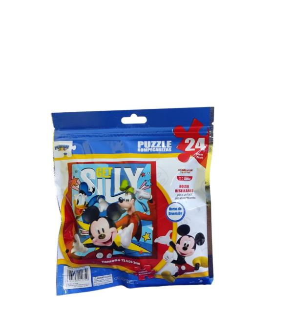 Rompecabezas en Bolsa Disney 24 Pzs Mickey 3a+