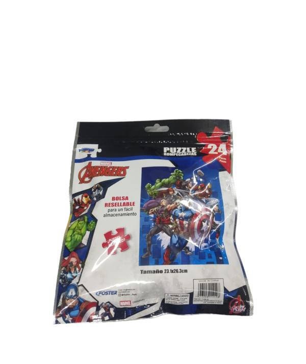 Rompecabezas en Bolsa Marvel  Avengers 24Pzs 3a+