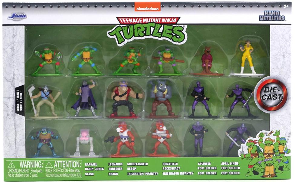 Figuras Nano Nickelodeon Tortugas Ninja Set/18 3a+