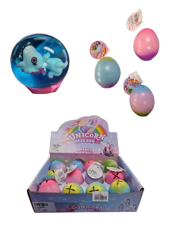 Huevo de Unicornio de Apretar S/3 Displ/12 3a+