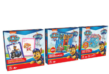 Set de 3 Juegos de Mesa de Paw Patrol 4a+