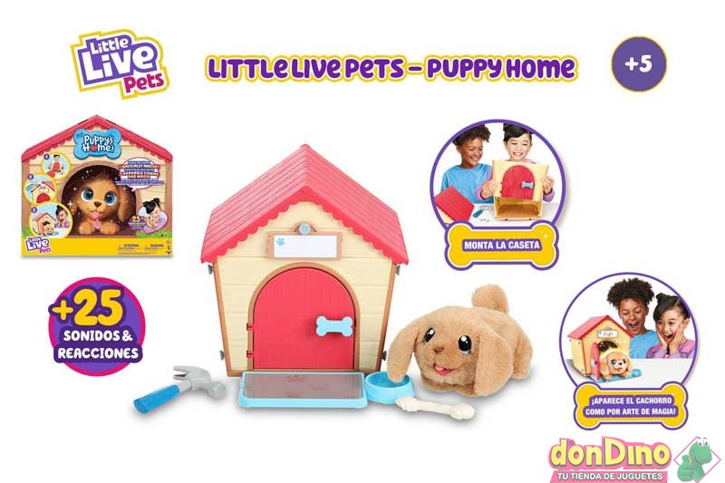 Mi Pequeño Cachorro con Casa Little Live Pets 5a+