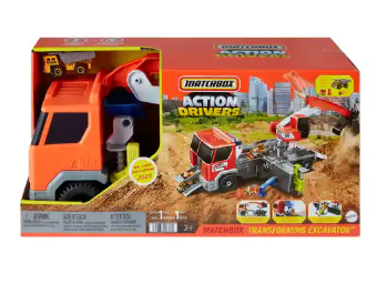 Camión Matchbox Action Drivers Excavador 3a+