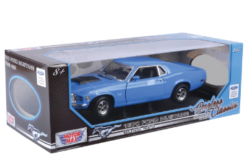 Carro 1:18 Ford Mustang Boss 429 1970 Azul 8a+