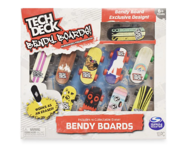 Set de 10 Borradores de Patinetas Tech Deck 6a+ (106366)