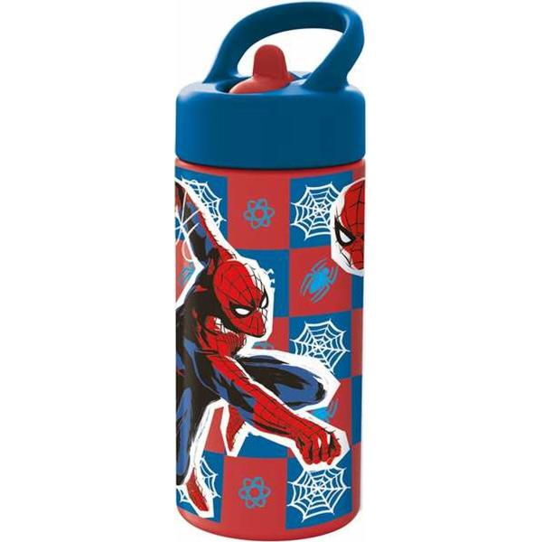 Botella con de Pajilla de Spider-Man 410ml