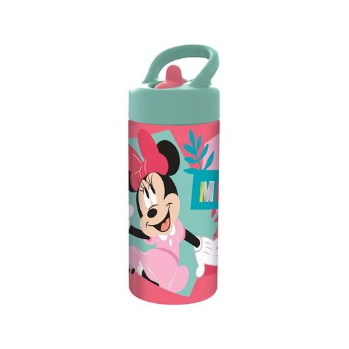 Botella con Pajilla de Minnie Mouse 410ml