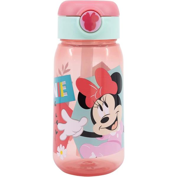 Botella con Pajilla de Minnie Mouse 510ml