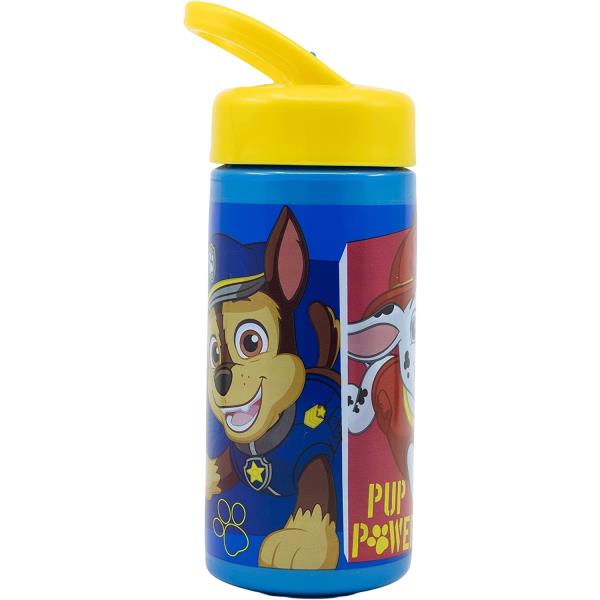 Botella con Pajilla de Paw Patrol Azul 410ml