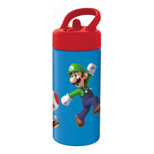 Botella con Pajilla de Super Mario Bros 410ml