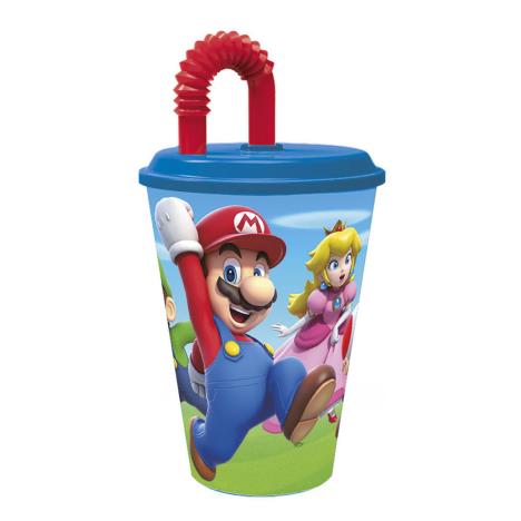 Vaso con Pajilla de Super Mario Bros 430ml