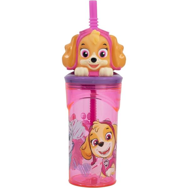 Vaso con Tapa 3D de Paw Patrol 360ml