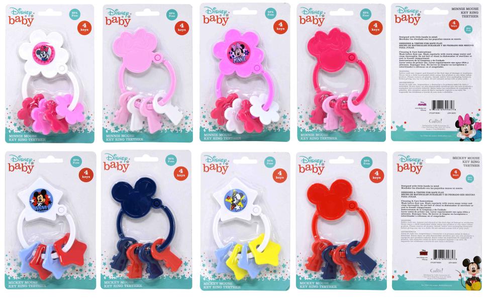 Sonajeros de Disney Mickey Mouse y Minnie Mouse Surt/8 0m+