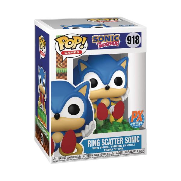 Figura Funko Pop! Sonic the Hedgehog (918) Ring Scatter Sonic 3a+