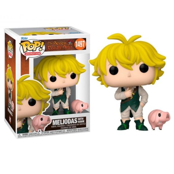 Figura Funko Pop! The Seven Deadly Sins (1497) Meliodas With Hawk 3a+