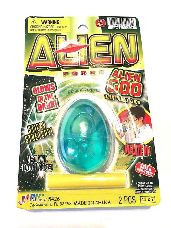 Huevo con Allien Pegajoso Fosforescente S/2 4a+