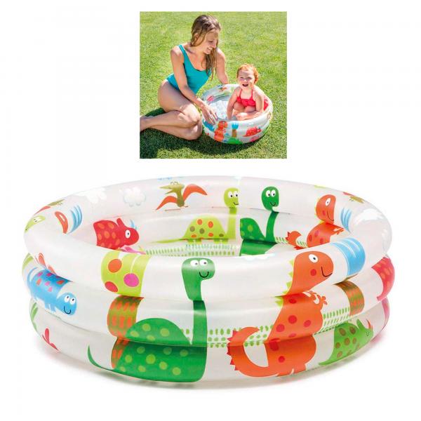 Piscina Circular para Bebé 61x22cm Dinosaurios