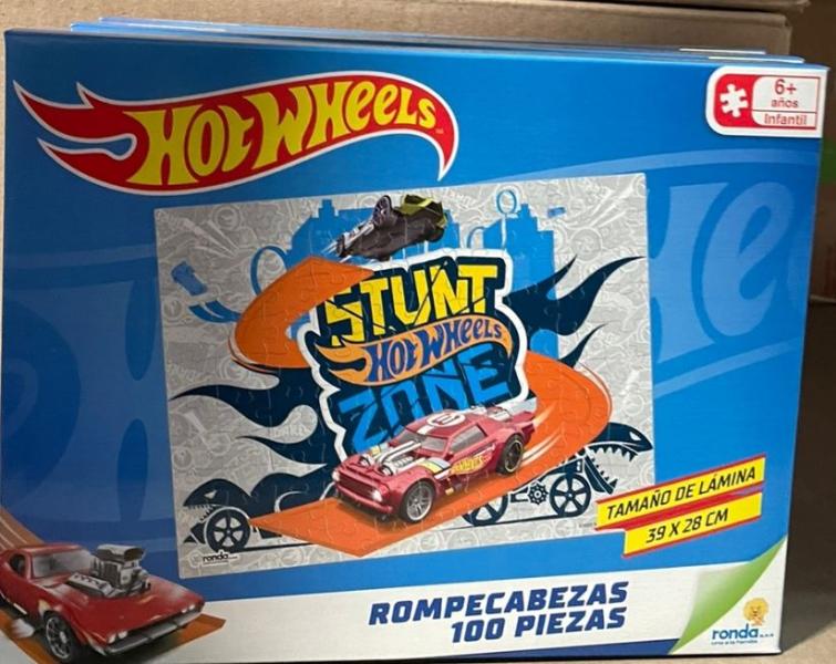 Hot Wheels - Rompecabezas  100pzs 6a+