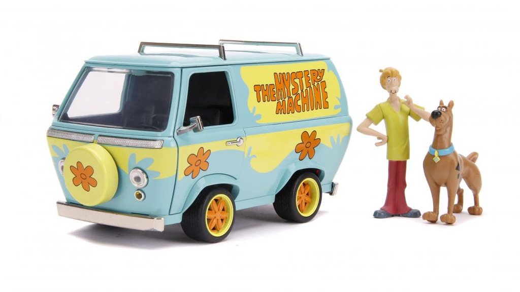 Carro Van Mistery  Machine con Scooby Doo y Shaggy Hollywood Rides Esc:1:24 8a+