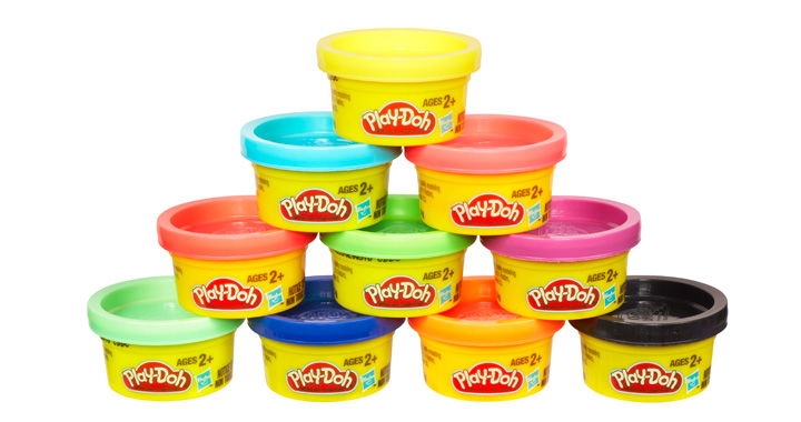 Mini Plasticinas Play Doh en Tubo 10 unds 2a+