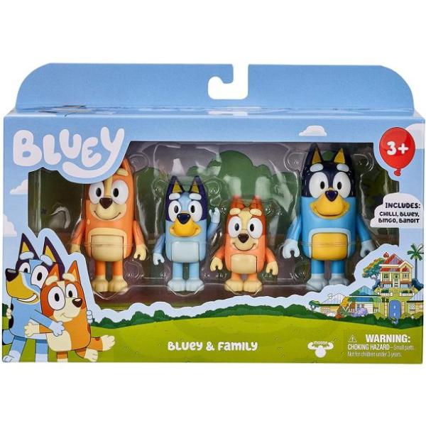 Figuras de Bluey Coleccionables Set/4 3a+