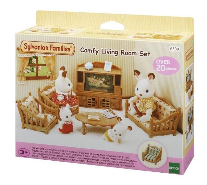 Familias Sylvanianas Set de Juego de Sala de Estar 3a+