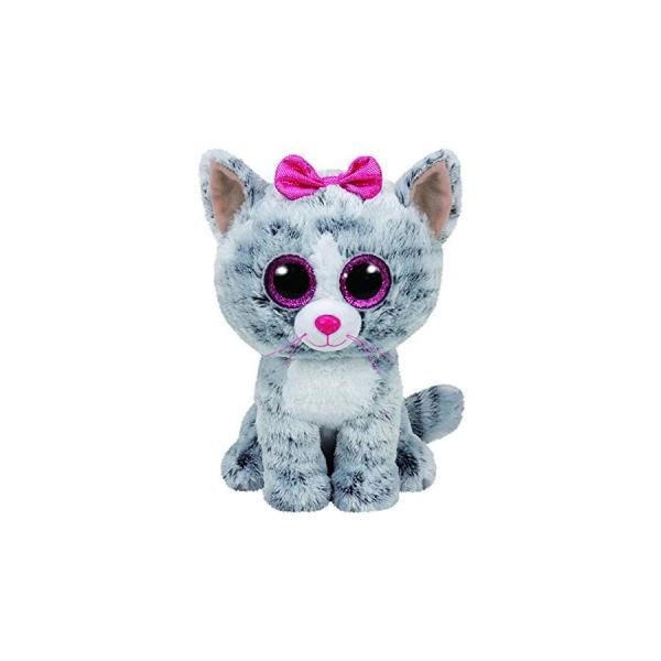 Peluche Beanie Boos Pequeño Kiki Gato Gris 3a+