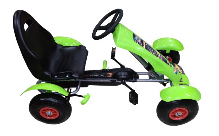 Go-Kart Verde Llanta de Hule 5-12a 50Kg Max