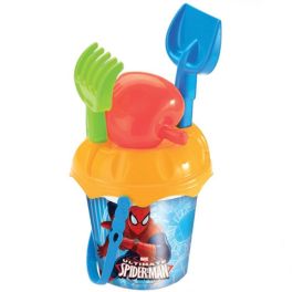 Balde Pequeño con Juguetes de Playa Marvel Spider Man