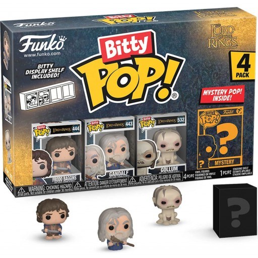 Set/4 Figuritas Funko Bitty Pop! The Lord of the Rings 3a+