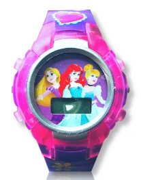 Reloj LCD Disney Princesa Luz Parpadeante