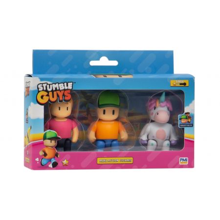 Figuras de Mini Accion Staumble Guys Set/3 Surt/2 8a+