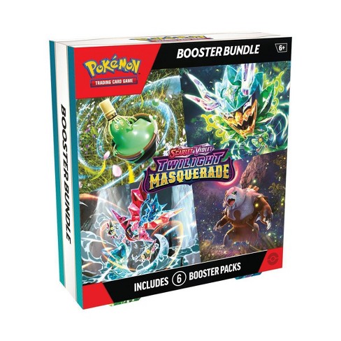 Cartas para Intercambio Pokémon Scarlet &amp; Violet Caja 6 Sobres x10 Tarjetas 6a+ Twilight Masquerade