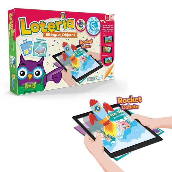 Juego Didáctico Lotería Bilingüe Objetos Edu Toys 6a+