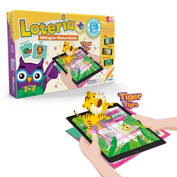 Juego Didáctico Loteria Bilingüe Naturaleza Edu Toys 6a+