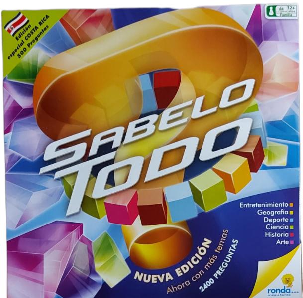 Juego de  Mesa Familiar Sabelotodo Costa Rica Edición  Especial 12a+