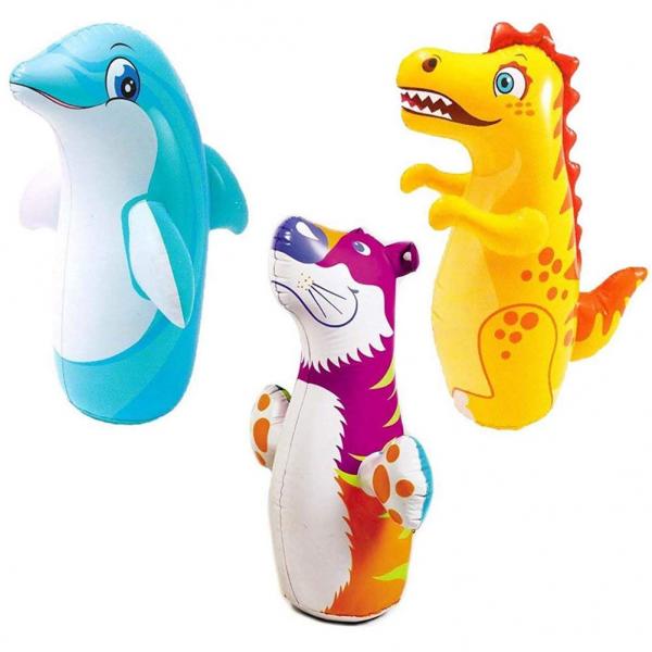 Porfiado Inflable Animales Delfin/Tigre/Dragón 97x56cm 3a+