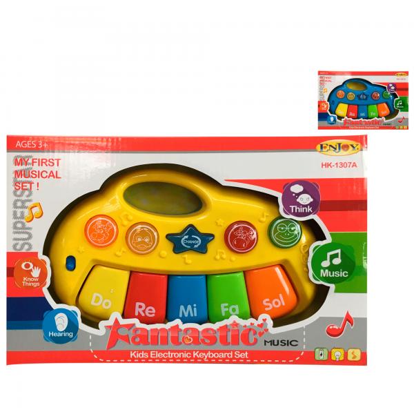 Mi Primer Piano Electrónico p/ Niños 5 Teclas Surt/2 3a+(433228