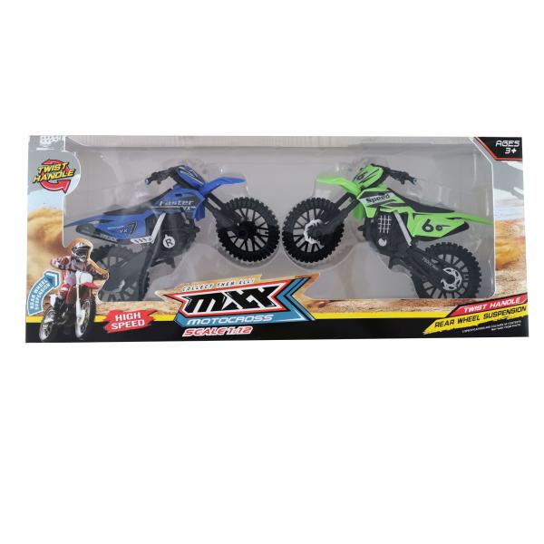 Motocicleta de Motocross Set de 2 1:12 3a+ (441858)