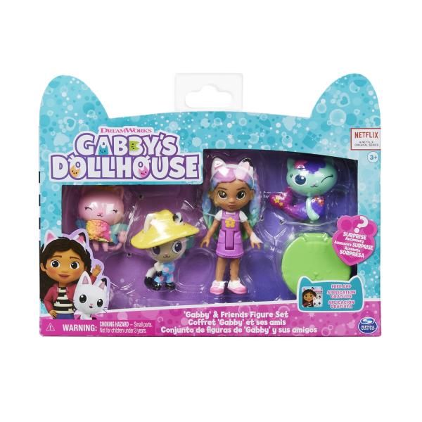 Figuras de la Casa de Muñecas de Gabby  Set/4 3a+